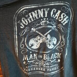 Johnny Cash Man In Black Tennessee Three Graphic T Shirt Country Music Tee